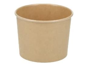 Papbæger Verive soup-to-go 350 ml /12 oz Ø96 x 69 mm pap/PLA brun kraft,20 ps x 50 stk/krt