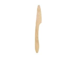 Kniv 190 mm Dinner lux voksbehandlet Bionedbrydelig Træ,10 pk x 100 stk/krt