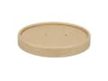 Miniatyrbilde 2 av 2: Paplåg Verive Ø96 mm til soup-to-go bæger pap/PLA Brun,25 stk/ps - (25 stk.)
