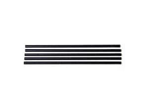 Sugerør Ø6x200 mm uden knæk Bionedbrydelig Papir Sort,500 stk/ps - (500 stk.)