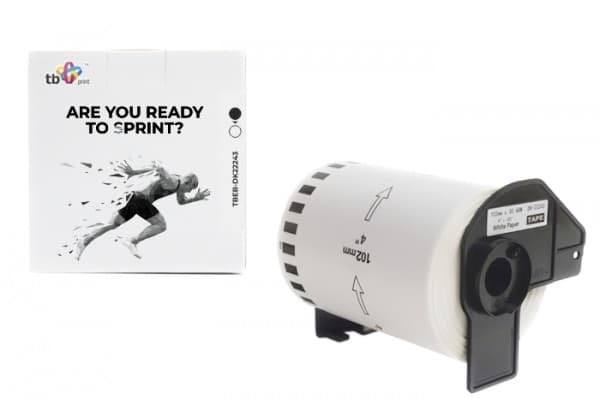 Tb Print Labels TBEB-DK22243 Brother black on white 102x30.48 mm