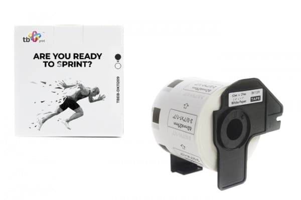 TB Print Labels TBEB-DK11209 Brother Black on White 62x29mm 800pcs