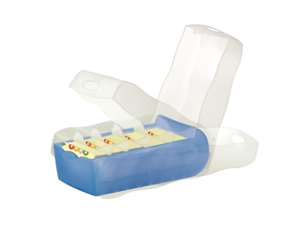 HAN 997-643, Plast, Polypropylen (PP), Blå, Translucent, 121 mm, 246 mm, 85 mm
