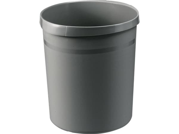 HAN GRIP 18190-191 Papirkurv 18 l (Ø x H) 312 mm x 345 mm Polypropylen Mørkegrå 1 stk