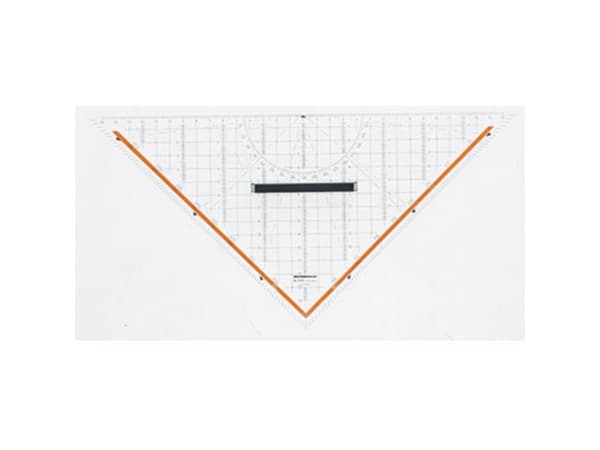 Rumold - Trekant - 32.5 cm - 45°, 45° - gjennomsiktig - pleksiglass