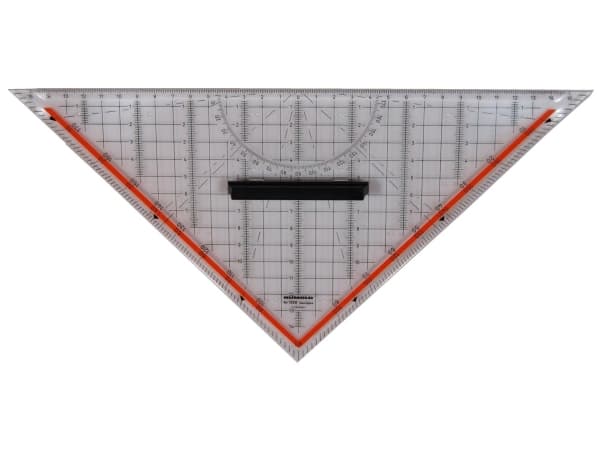 Rumold - Trekant - 32.5 cm - 45°, 45° - gjennomsiktig - pleksiglass