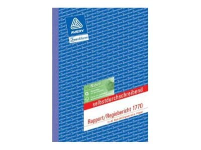 Avery Zweckform - Rapport/direktørrapport - 40 ark - A5 - dublett - karbonfri