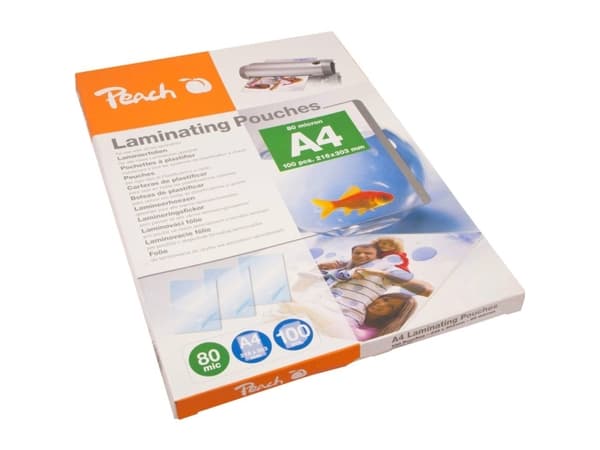 Peach - 100-pack - glanset - A4 (210 x 297 mm) lamineringspunger