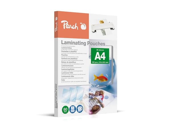 Peach - 100-pack - glanset - A4 (210 x 297 mm) lamineringspunger