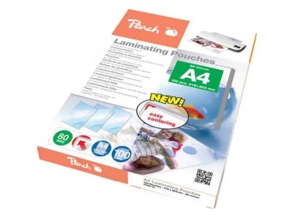 Peach - 100-pack - glanset - A4 (210 x 297 mm) lamineringspunger