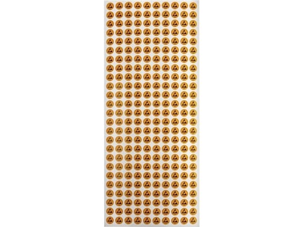 Wolfgang Warmbier ESD-logo 250 stk Gul, Sort (Ø) 10 mm selvklæbende