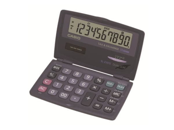 Casio SL-210TE - Fickkalkylator - 10 siffror - batteri, solcellspanel