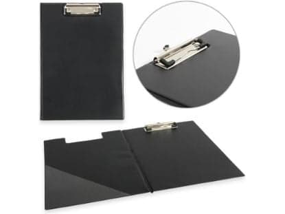 Polsirhurt Clipboard med klämma, låsbar svart (913039-BK)