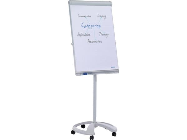 FRANKEN Deluxe - Staffli - golvstående - 950 x 670 mm - mobil - ljusgrå ram