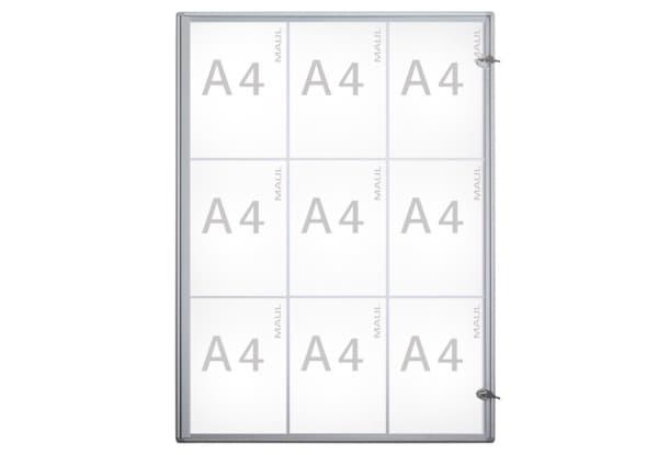 MAUL MAULextraslim, 963 x 711 x 27 mm, Aluminium, Glas, Plastik, Aluminium