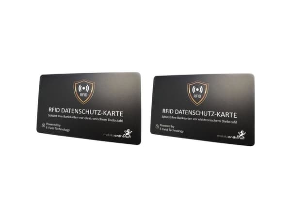 RFID-blockeringskort - dubbelpack svart (X000WKF961)