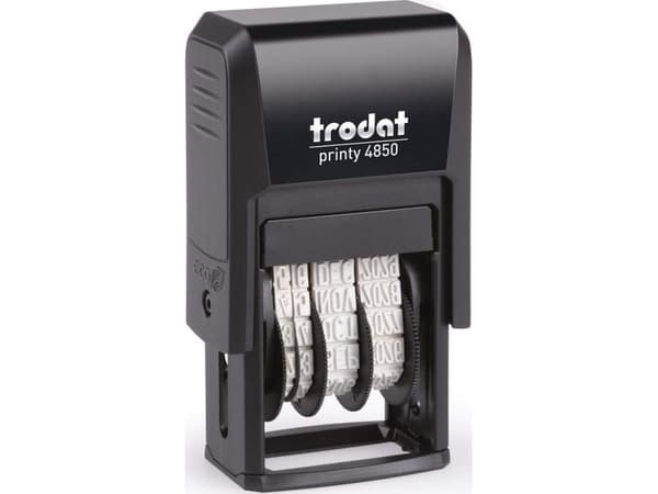 trodat päivämääräleima Printy Dater 4850L "BEZAHLT", sinipunainen - markkinoille: D - L - A - CH (51 4852)