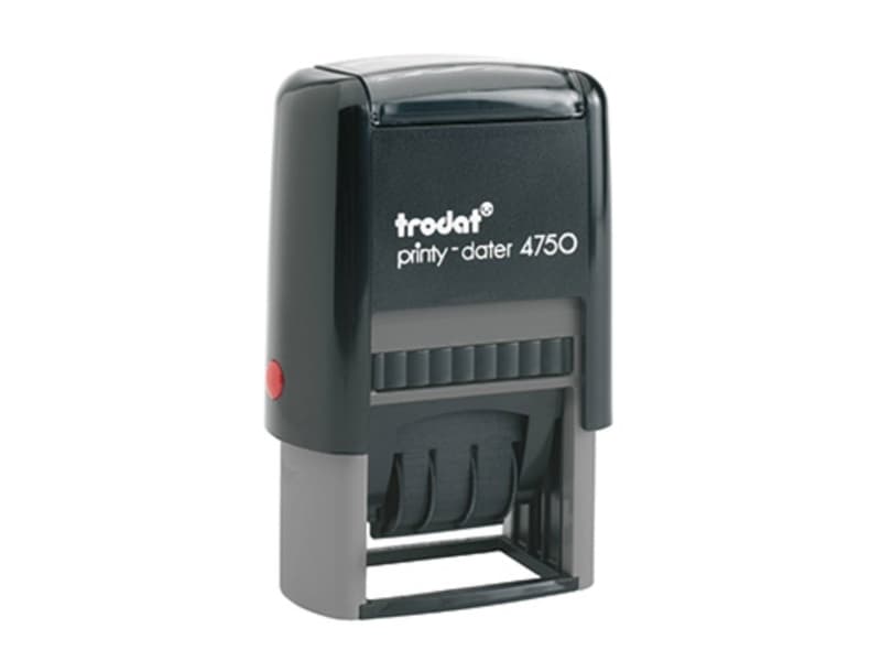 Trodat Printy-Dater Datostempel 41 x 24 mm (B x H) Grå, Sort
