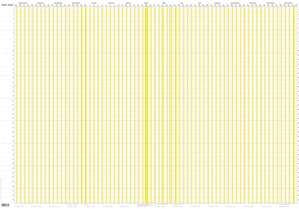 Mayland Whiteboard Ferie Planner 2021/2022