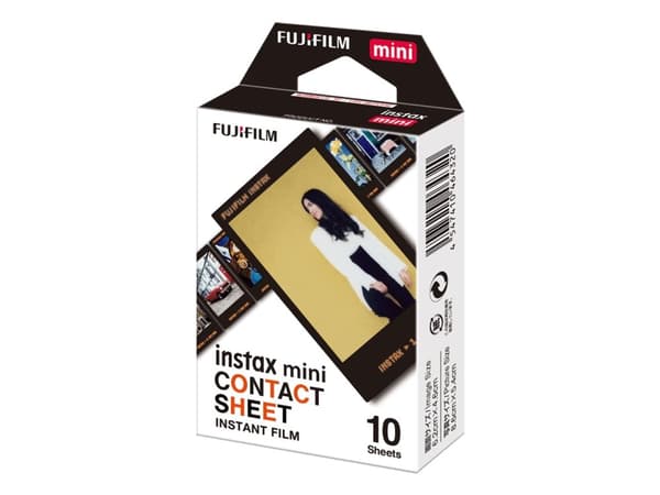 Fujifilm Instax Mini Contact Sheet - Färgfilm för snabbframkallning - instax mini - ISO 800 - 10 exponeringar