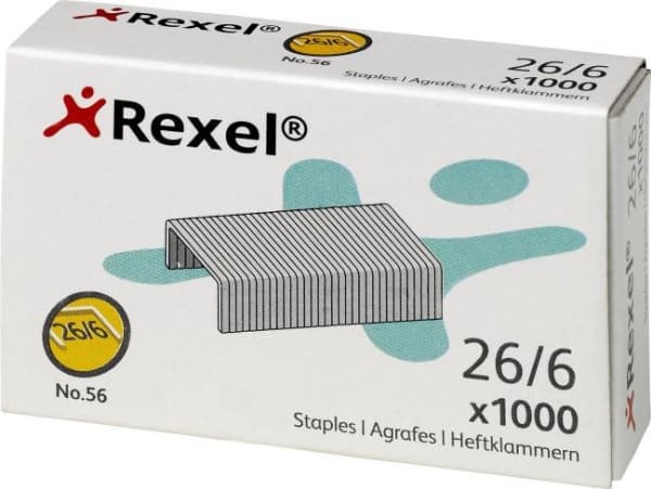 Rexel RX06131, 1000 stifter, 20 sider, Stål