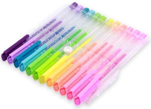 Polsirhurt Fluo kulspetspenna 12 färger premium (2012-12)