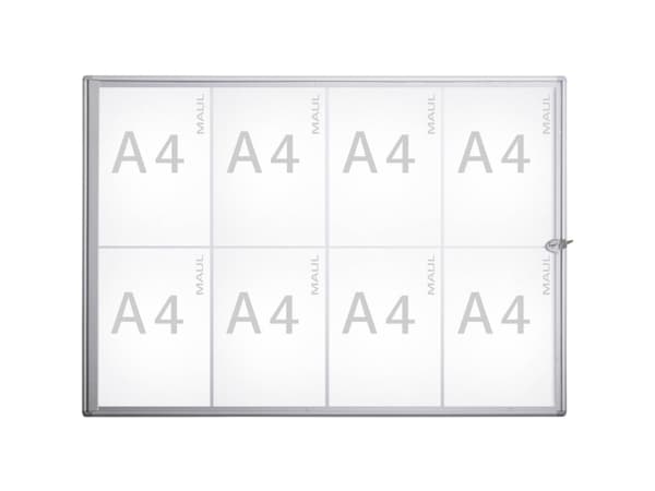 MAUL MAULextraslim, 655 x 931 x 27 mm, Aluminium, Glas, Plastik, Aluminium