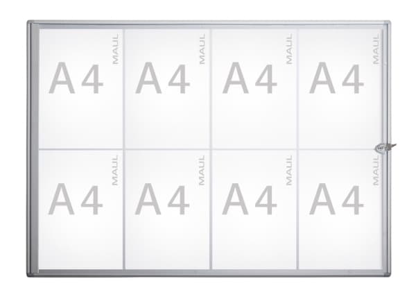 MAUL MAULextraslim, 655 x 931 x 27 mm, Aluminium, Glas, Plastik, Aluminium
