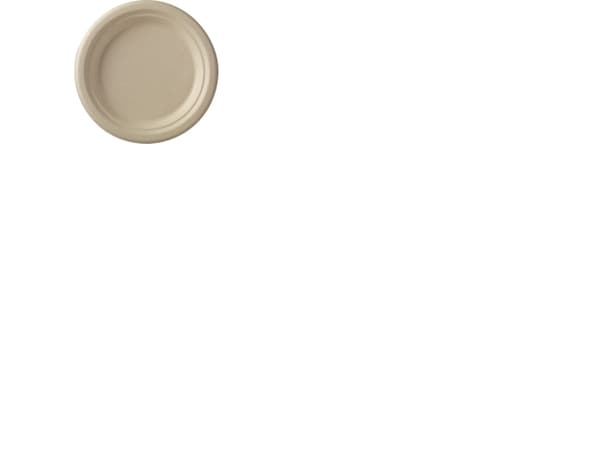 Lautanen 26cm bagasse PFAS vapaa 50kpl/pakkaus - (50 kpl)