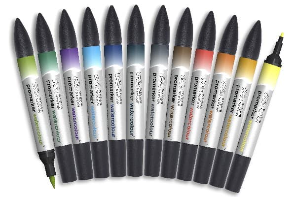 Watercolour Marker 12pcs Landscape tones set