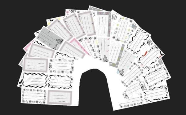 Evcorp Stickers for the notebook Monochrome