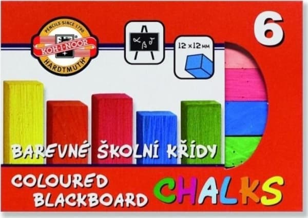 Koh-i-noor Fluorescerande whiteboardkrita 6 färger