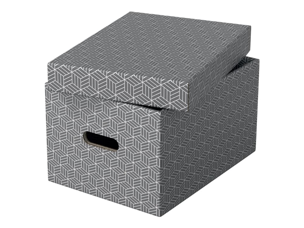 Esselte Home - Förvaringsbox - medium - grå (paket om 3)
