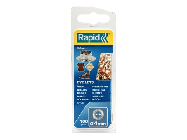 Rapid 5000409, Öljetter, Rostfritt stål, Guld, Silver, Silver, 4 mm, 35 mm