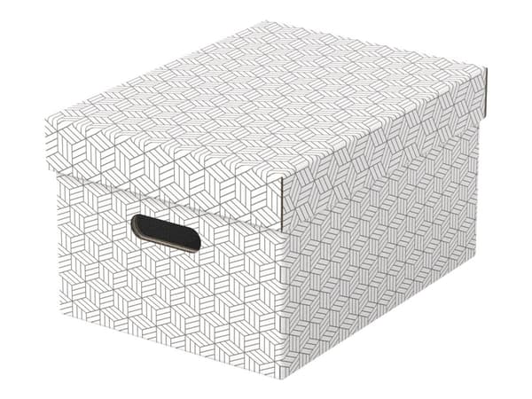 Esselte - Presentkartong - medelstor - 36 cm x 26.5 cm x 10 cm - vit - paket med 3