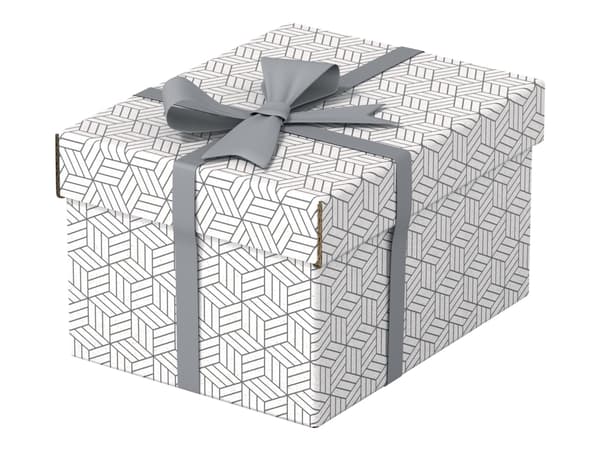 Esselte - Presentkartong - small - 25.5 cm x 20 cm x 15 cm - vit - paket med 3