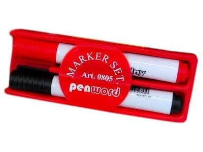 Polsirhurt Dry-erase markører 2col + svamp