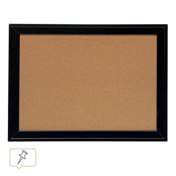 Korkkitaulu Nobo musta runko58,5x43 - (4 kpl)