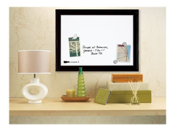 Nobo Quartet - Whiteboard - veggmonterbar - 585 x 430 mm - svart ramme