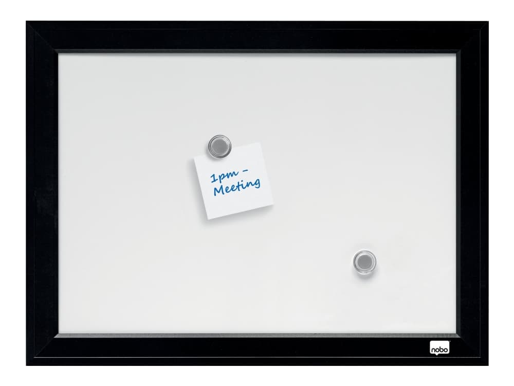 Nobo Quartet - Whiteboard-tavla - väggmonterbar - 585 x 430 mm - svart ram