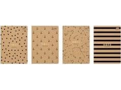 Interdruk Notebook A5 32 sheets checkered 70g Kraft 10pcs/pack