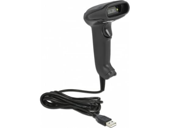 DeLOCK 90557, Kannettava viivakoodinlukija, 1D/2D, LED, Code 128, Code 39, EAN-13, EAN-8, ISBN, PDF417, Datamatriisi, Micro QR Code, QR Code, 640 x 4