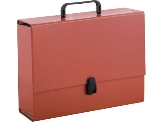 Tadeo Trading Folder med håndtak A4 10cm pastellrød