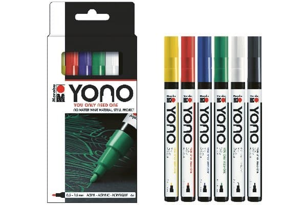 YONO Marker set 6pcs 0,50-1,35mm