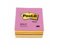 Miniatyrbild 5 av 5: Post-it® Notes kubusblok, neonpink, 76 mm x 76 mm, 450 ark