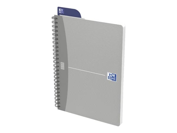 Oxford Office Essentials - Notisbok - spiralbundet - A5 - 90 ark - hvitt papir - linjert - tilgjengelig i ulike farger - kartong