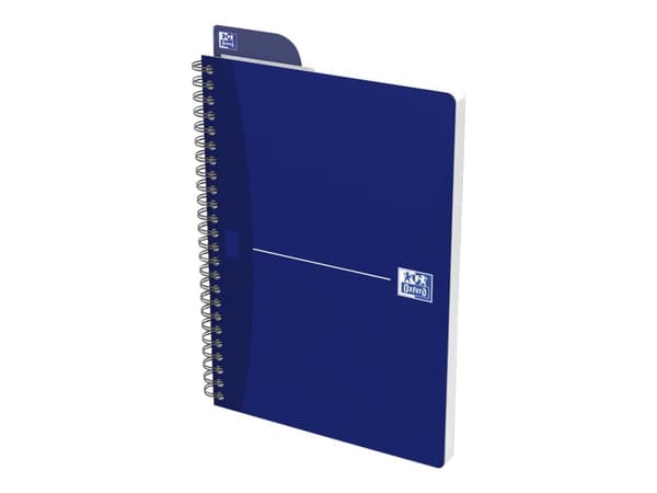 Oxford Office Essentials - Notisbok - spiralbundet - A5 - 90 ark - hvitt papir - linjert - tilgjengelig i ulike farger - kartong