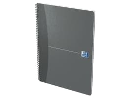 Notesbog, Oxford Office Essentials, A4, linjeret, spiral, 90 ark, 90 g