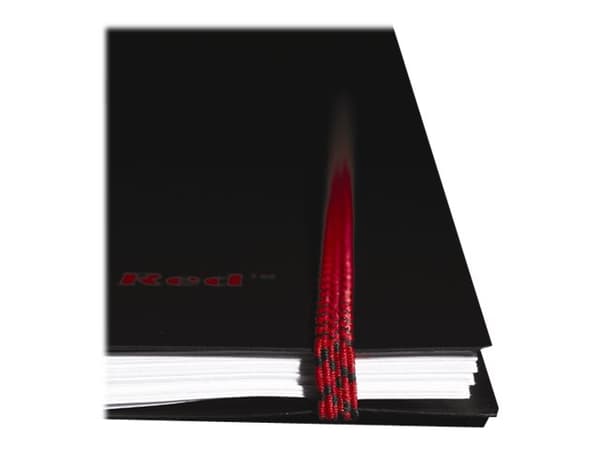 Oxford Black n' Red - Notisbok - spiralbundet - A4 - 70 ark / 140 sider - hvitt papir - linjert - svart - polypropylen (PP)