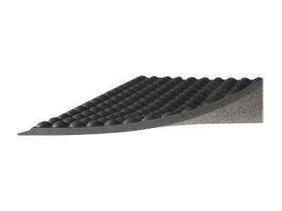 Matting Yoga PUR - Gulvmatte - rektangulær - 60 x 45 cm - antrasitt